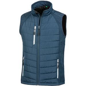 (3XL, Navy/Grey) Result Mens Black Compass Padded Soft Shell Gilet (3XL, Navy/Grey) Result Mens Black Compass Padded Soft Shell Gilet