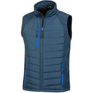 (XXL, Navy/Royal Blue) Result Mens Black Compass Padded Soft Shell Gilet (XXL, Navy/Royal Blue) Result Mens Black Compass Padded Soft Shell Gilet