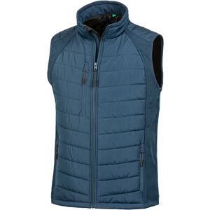 (XXL, Navy/Navy) Result Mens Black Compass Padded Soft Shell Gilet (XXL, Navy/Navy) Result Mens Black Compass Padded Soft Shell Gilet