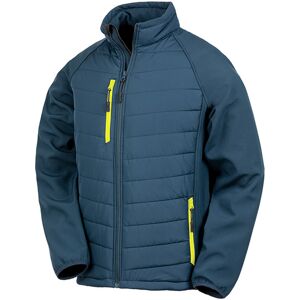(2XL, Navy/Yellow) Result Mens Black Compass Padded Soft Shell Jacket (2XL, Navy/Yellow) Result Mens Black Compass Padded Soft Shell Jacket