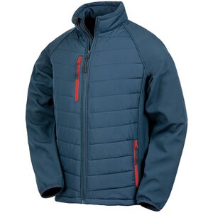 (S, Navy/Red) Result Mens Black Compass Padded Soft Shell Jacket (S, Navy/Red) Result Mens Black Compass Padded Soft Shell Jacket