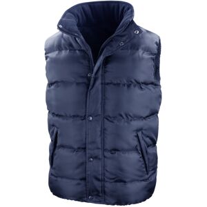 (M, Navy Blue) Result Mens Core Nova Lux Padded Fleece Lined Bodywarmer Jacket (M, Navy Blue) Result Mens Core Nova Lux Padded Fleece Lined Bodywarmer Jacket