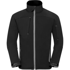 (XL, Black) Russell Mens Bionic Softshell Jacket (XL, Black) Russell Mens Bionic Softshell Jacket