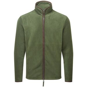 (M, Moss Green/Brown) Premier Mens Artisan Fleece Jacket (M, Moss Green/Brown) Premier Mens Artisan Fleece Jacket