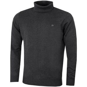 (M, Charcoal) Calvin Klein Mens 2021 CK Roll Neck Rib Knit Warm Durable Sweater (M, Charcoal) Calvin Klein Mens 2021 CK Roll Neck Rib Knit Warm Durable Sweater