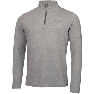 (XL, Silver Marl) Calvin Klein Mens Newport Half Zip Thermal Breathable Lightwei (XL, Silver Marl) Calvin Klein Mens Newport Half Zip Thermal Breathable Lightwei