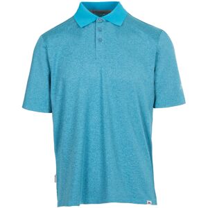 (2XL, Pond Blue Marl) Trespass Mens Polo Shirt Quick Dry Active Gedding (2XL, Pond Blue Marl) Trespass Mens Polo Shirt Quick Dry Active Gedding