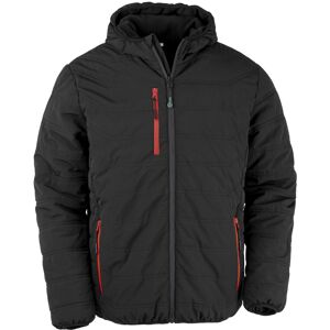 (M, Black/Red) Result Genuine Recycled Mens Compass Padded Winter Jacket (M, Black/Red) Result Genuine Recycled Mens Compass Padded Winter Jacket