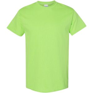 (XL, Lime) Gildan Mens Heavy Cotton Short Sleeve T-Shirt (Pack Of 5) (XL, Lime) Gildan Mens Heavy Cotton Short Sleeve T-Shirt (Pack Of 5)