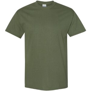 (M, Military Green) Gildan Mens Heavy Cotton Short Sleeve T-Shirt (Pack Of 5) (M, Military Green) Gildan Mens Heavy Cotton Short Sleeve T-Shirt (Pack Of 5)