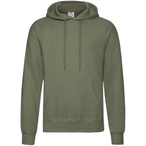 (M, Classic Olive) Fruit Of The Loom Mens Hooded Sweatshirt / Hoodie (M, Classic Olive) Fruit Of The Loom Mens Hooded Sweatshirt / Hoodie