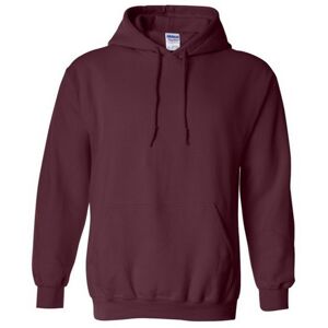 (S, Maroon) Gildan Heavy Blend Adult Unisex Hooded Sweatshirt / Hoodie (S, Maroon) Gildan Heavy Blend Adult Unisex Hooded Sweatshirt / Hoodie