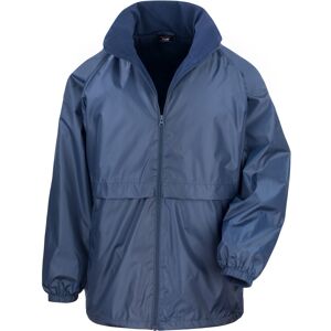 (2XL, Navy Blue) Result Mens Core Adult DWL Jacket (With Fold Away Hood) (2XL, Navy Blue) Result Mens Core Adult DWL Jacket (With Fold Away Hood)
