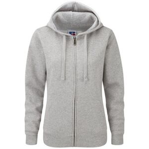 (S, Light Oxford) Russell Mens Authentic Full Zip Hooded Sweatshirt / Hoodie (S, Light Oxford) Russell Mens Authentic Full Zip Hooded Sweatshirt / Hoodie