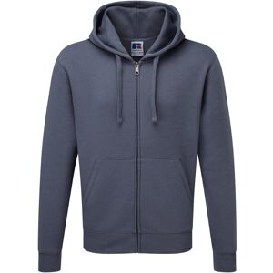 (S, Convoy Grey) Russell Mens Authentic Full Zip Hooded Sweatshirt / Hoodie (S, Convoy Grey) Russell Mens Authentic Full Zip Hooded Sweatshirt / Hoodie