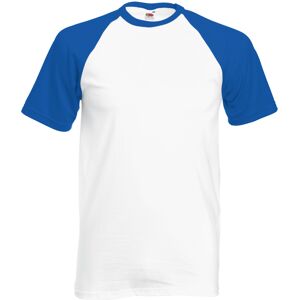 Fruit Of The Loom Mens Short Sleeve Baseball T-Shirt Fruit Of The Loom Mens Short Sleeve Baseball T-Shirt