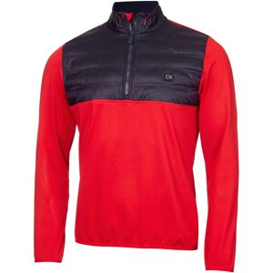 (M, Red) Calvin Klein Mens 2024 Rangewood Half Zip Hybrid Insulated Golf Sweater (M, Red) Calvin Klein Mens 2024 Rangewood Half Zip Hybrid Insulated Golf Sweater