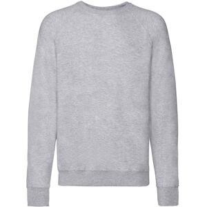 (XXL, Heather Grey) Fruit of the Loom Unisex Adult Lightweight Raglan Sweatshirt (XXL, Heather Grey) Fruit of the Loom Unisex Adult Lightweight Raglan Sweatshirt