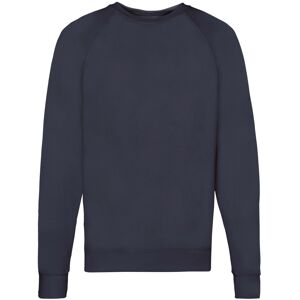 (M, Deep Navy) Fruit of the Loom Unisex Adult Lightweight Raglan Sweatshirt (M, Deep Navy) Fruit of the Loom Unisex Adult Lightweight Raglan Sweatshirt