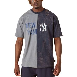 (S, Grey) New Era Mens New York Yankees Split Graphic Short Sleeve T-Shirt Top T (S, Grey) New Era Mens New York Yankees Split Graphic Short Sleeve T-Shirt Top T
