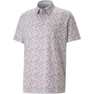 (M, High Rise/Flamingo Pink) Puma Golf Mens Mattr Florals Moisture Wicking Recyc (M, High Rise/Flamingo Pink) Puma Golf Mens Mattr Florals Moisture Wicking Recyc