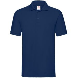 (L, Navy) Fruit of the Loom Mens Premium Pique Polo Shirt (L, Navy) Fruit of the Loom Mens Premium Pique Polo Shirt