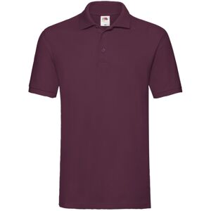 (XL, Burgundy) Fruit of the Loom Mens Premium Pique Polo Shirt (XL, Burgundy) Fruit of the Loom Mens Premium Pique Polo Shirt