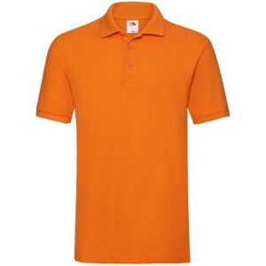 (M, Orange) Fruit of the Loom Mens Premium Pique Polo Shirt (M, Orange) Fruit of the Loom Mens Premium Pique Polo Shirt