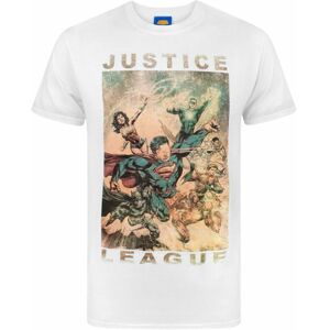 (Large) DC Comics Short Sleeved T-Shirt (Mens White) (Large) DC Comics Short Sleeved T-Shirt (Mens White)