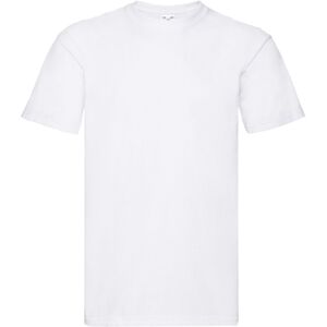 (M, White) Fruit of the Loom Mens Super Premium Plain T-Shirt (M, White) Fruit of the Loom Mens Super Premium Plain T-Shirt