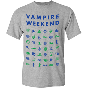 Gildan (XL) Vampire Weekend Symbol Tour T-Shirt S Gildan (XL) Vampire Weekend Symbol Tour T-Shirt S