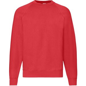(L, Red) Fruit Of The Loom Mens Classic 80/20 Raglan Sweatshirt (L, Red) Fruit Of The Loom Mens Classic 80/20 Raglan Sweatshirt