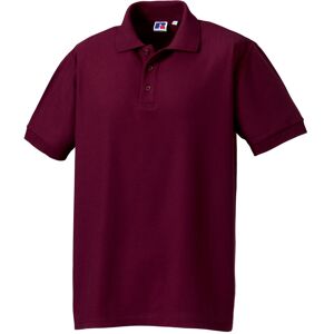 (XS, Burgundy) Russell Mens Ultimate Classic Cotton Polo Shirt (XS, Burgundy) Russell Mens Ultimate Classic Cotton Polo Shirt
