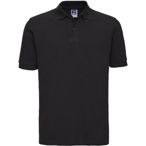 (L, Black) Russell Mens Classic Cotton Pique Polo Shirt (L, Black) Russell Mens Classic Cotton Pique Polo Shirt