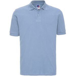 (L, Sky) Russell Mens Classic Cotton Pique Polo Shirt (L, Sky) Russell Mens Classic Cotton Pique Polo Shirt