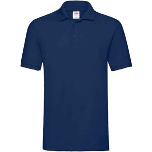(L, Navy) Fruit of the Loom Mens Premium Cotton Pique Polo Shirt (L, Navy) Fruit of the Loom Mens Premium Cotton Pique Polo Shirt