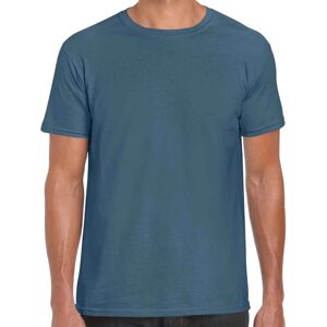 (S, Indigo Blue) Gildan Mens Short Sleeve Soft-Style T-Shirt (S, Indigo Blue) Gildan Mens Short Sleeve Soft-Style T-Shirt