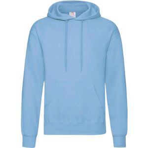 (XL, Sky Blue) Fruit Of The Loom Unisex Adults Classic Hooded Sweatshirt (XL, Sky Blue) Fruit Of The Loom Unisex Adults Classic Hooded Sweatshirt