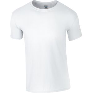 (XXL, White) Gildan Unisex Adult Softstyle Plain Ringspun Cotton T-Shirt (XXL, White) Gildan Unisex Adult Softstyle Plain Ringspun Cotton T-Shirt