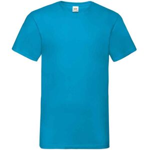 (L, Azure Blue) Fruit of the Loom Mens Valueweight V Neck T-Shirt (L, Azure Blue) Fruit of the Loom Mens Valueweight V Neck T-Shirt