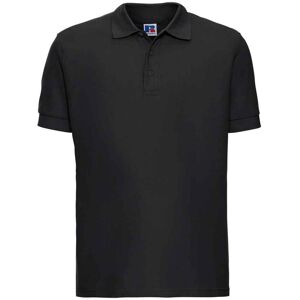 (XS, Black) Russell Mens Ultimate Cotton Pique Polo Shirt (XS, Black) Russell Mens Ultimate Cotton Pique Polo Shirt