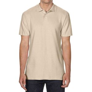 (XL, Sand) Gildan Mens SoftStyle Double Pique Polo Shirt (XL, Sand) Gildan Mens SoftStyle Double Pique Polo Shirt