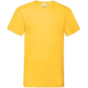 (S, Sunflower) Fruit of the Loom Mens Value V Neck T-Shirt (S, Sunflower) Fruit of the Loom Mens Value V Neck T-Shirt
