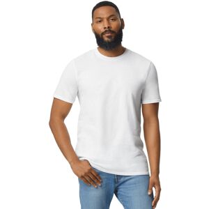 (M, White) Gildan Unisex Adult Softstyle Plain Enzyme Washed T-Shirt (M, White) Gildan Unisex Adult Softstyle Plain Enzyme Washed T-Shirt