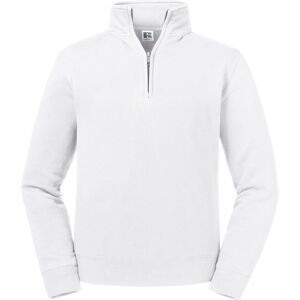 (M, White) Russell Mens Authentic Quarter Zip Sweatshirt (M, White) Russell Mens Authentic Quarter Zip Sweatshirt