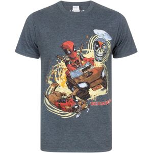 (XXL, Charcoal) Marvel Deadpool Mens 4x4 T-Shirt (XXL, Charcoal) Marvel Deadpool Mens 4x4 T-Shirt