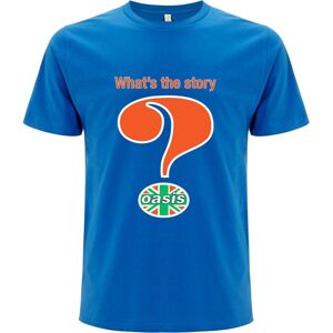 (XXL, Blue) Oasis Unisex Adult What's The Story Question Mark T-Shirt (XXL, Blue) Oasis Unisex Adult What's The Story Question Mark T-Shirt