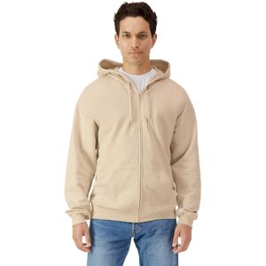 (M, Sand) Gildan Mens Softstyle Fleece Midweight Full Zip Hoodie (M, Sand) Gildan Mens Softstyle Fleece Midweight Full Zip Hoodie