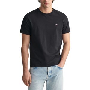 (Black, XL) Gant Mens T Shirts Shield Cotton Summer Casual Tee (Black, XL) Gant Mens T Shirts Shield Cotton Summer Casual Tee