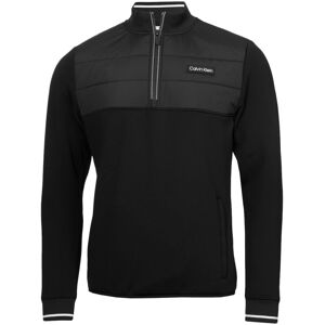 (L, Black) Calvin Klein Mens Baylor Creek Hybrid Comfortbable Half Zip Sweater (L, Black) Calvin Klein Mens Baylor Creek Hybrid Comfortbable Half Zip Sweater